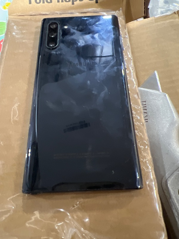 Photo 1 of Samsung Galaxy Note 10, 256GB, Aura Black - Fully Unlocked (Renewed)
