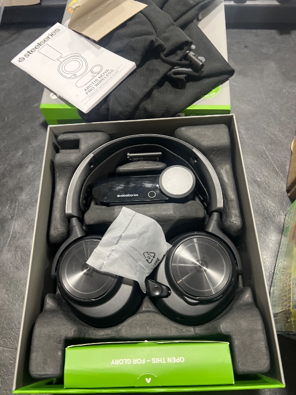 Photo 1 of SteelSeries Arctis Nova Pro Wireless Xbox Multi-System Gaming Headset - Premium Hi-Fi Drivers - Active Noise Cancellation Infinity Power System - Stealth Mic - Xbox, PC, PS5, PS4, Switch, Mobile