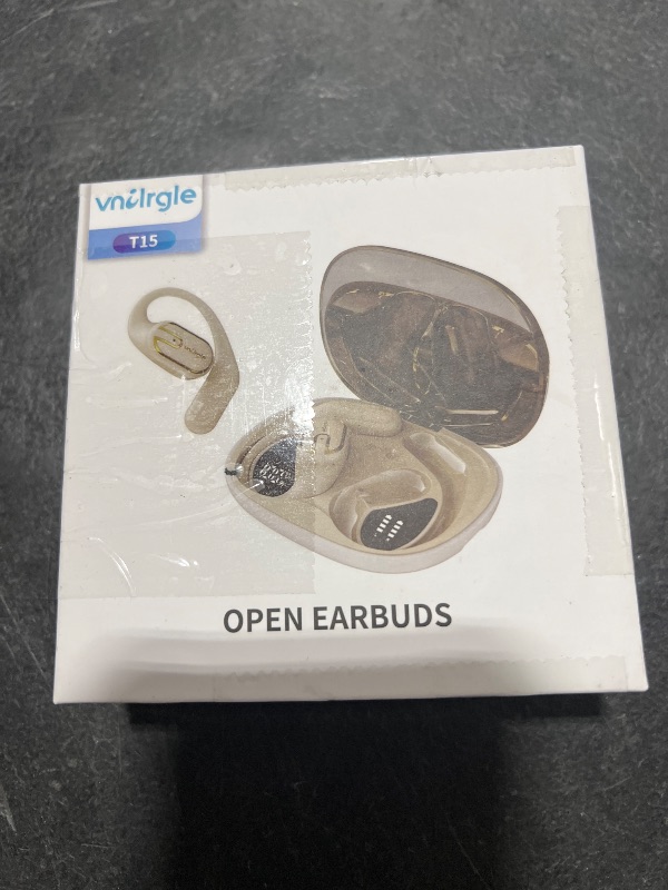 Photo 1 of Open Ear Headphones Earbuds wireless - 5.4 Bluetooth Ear Buds with LED Digital Display IPX7 Waterproof, Wireless Headphones Touch Control Air Conduction Stereo Sound with 18.2mm Drivers 80H Playtime