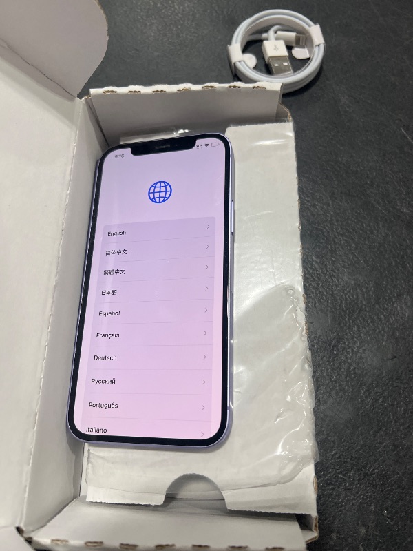 Photo 1 of Apple iPhone 12, 64GB, Purple - Unlocked (Renewed)