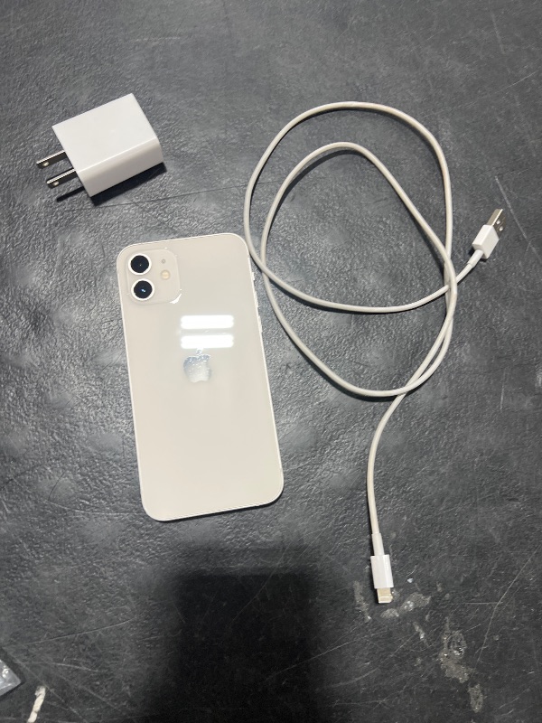 Photo 1 of Apple iPhone 12, 128GB, White - Unlocked (Renewed Premium)