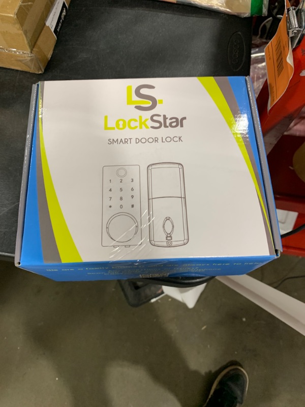 Photo 1 of LOCKSTAR® Smart Door Lock • Keyless Entry Deadbolt Door Lock • Multiple Entry Methods – APP • Fingerprint Touch ID • Keypad Code • Card FOB • Traditional Key • Smart Home Devices