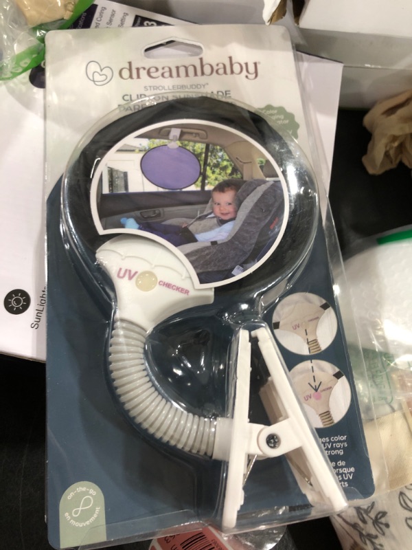 Photo 1 of Dreambaby Clip-On Stroller Sunshade With Uv Indicator – Universal Design For Sun Protection On Strollers, Car Seats, Desks, And More