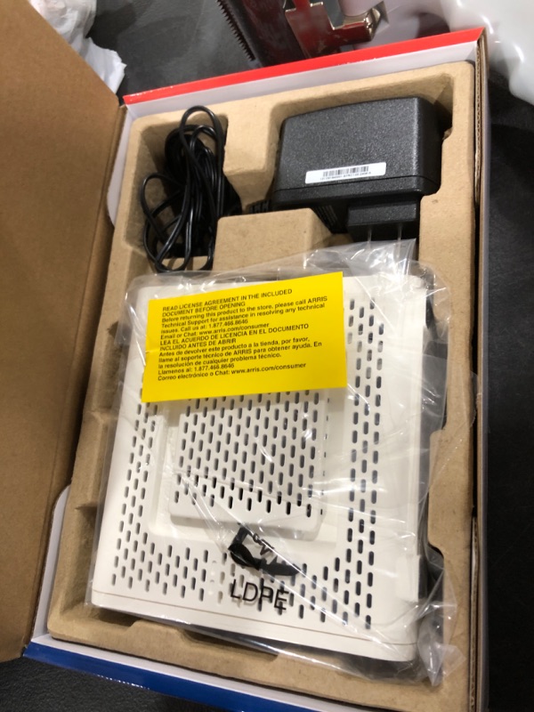 Photo 1 of ARRIS (SB8200) - Cable Modem - Fast DOCSIS 3.1 32x8 Gigabit Cable Modem , Approved for Comcast Xfinity, Cox, Charter Spectrum, & more | 1 Gbps Max Internet Speed, 4 OFDM Channels