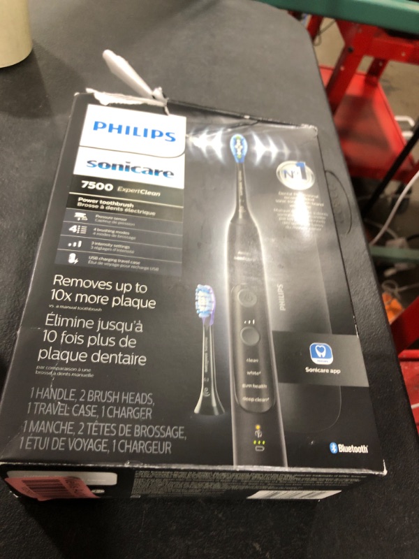 Photo 1 of Philips Sonicare ExpertClean 7500 Black, Rechargeable Electric Power Toothbrush, HX9690/05