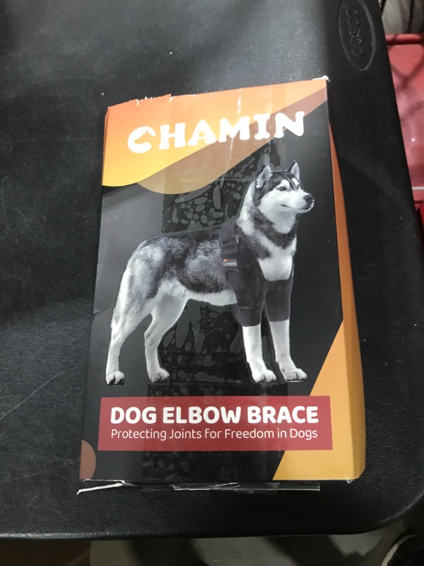 Photo 1 of CHAMIN Dog Elbow Brace for Elbow Support and Protection, Protector Pads Hygroma, Elbow Pads for Dogs Dysplasia, Calluses, Elbow Wound Healing,et(Both Legs,XS)