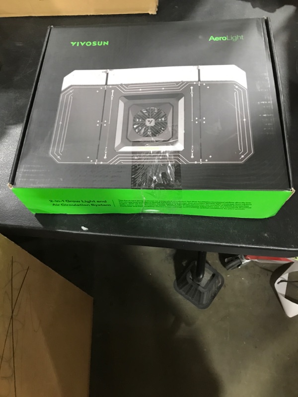 Photo 1 of VIVOSUN AeroLight Wing AW200SE, LED Grow Light 200W with Integrated Circulation Fan & GrowHub Controller E25, Compatible with App & E42A, 3x3 Ft. Coverage, Establish an Intelligent Grow Environment