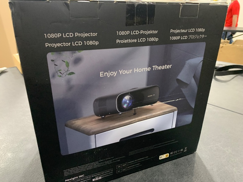 Photo 1 of NexiGo PJ40 (Gen 3) Projector with WiFi and Bluetooth, D65 Calibrated, Native 1080P, 4K Supported, Projector for Outdoor Movies, 20W Speakers, Home Theater, Compatible w/TV Stick,iOS,Android (Renewed)