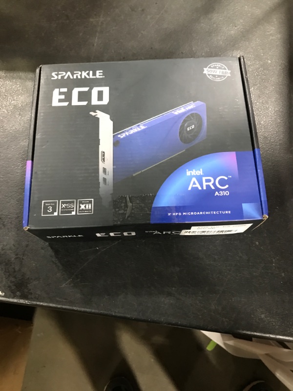 Photo 1 of Sparkle Intel Arc A310 ECO, 4GB GDDR6, 50W TBP, Short Bracket is Included, Low-Profile, Single Fan, Single Slot, HDMI x1, Mini DisplayPort x2, SA310C-4G
