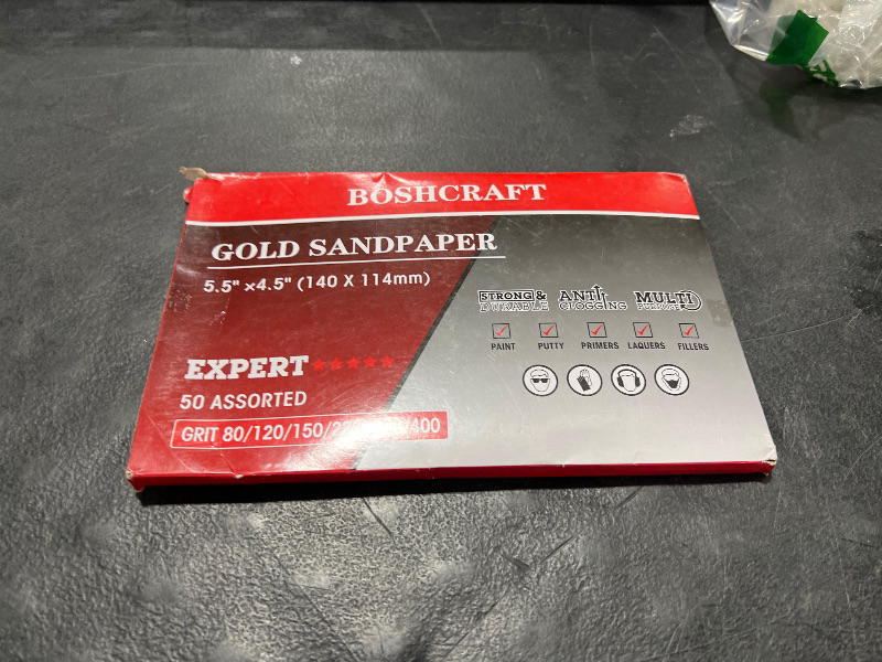 Photo 1 of gold sand paper 