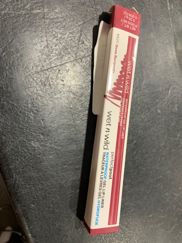 Photo 1 of wet n wild Perfect Pout Matte Retractable Gel Lip Liner Pencil, Rich Creamy Long Lasting Color, Well-Defined and Flawless Application, Vegan & Cruelty-Free - Gone Burgundy