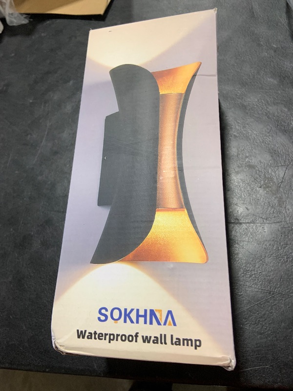 Photo 1 of SOKHNA Modern LED Outdoor Waterproof Wall Lamp 20W 3000K,Outdoor Porch Wall LampWaterproof Exterior Lights Fixture Suitable for Yards,Doorways,Garden,Pathway,Warm White,IP65 3000K
