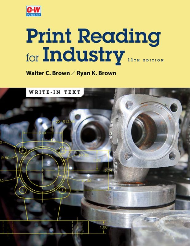 Photo 1 of Print Reading for Industry Eleventh Edition WRITE IN TEXT & LARGE PRINTS PACKET