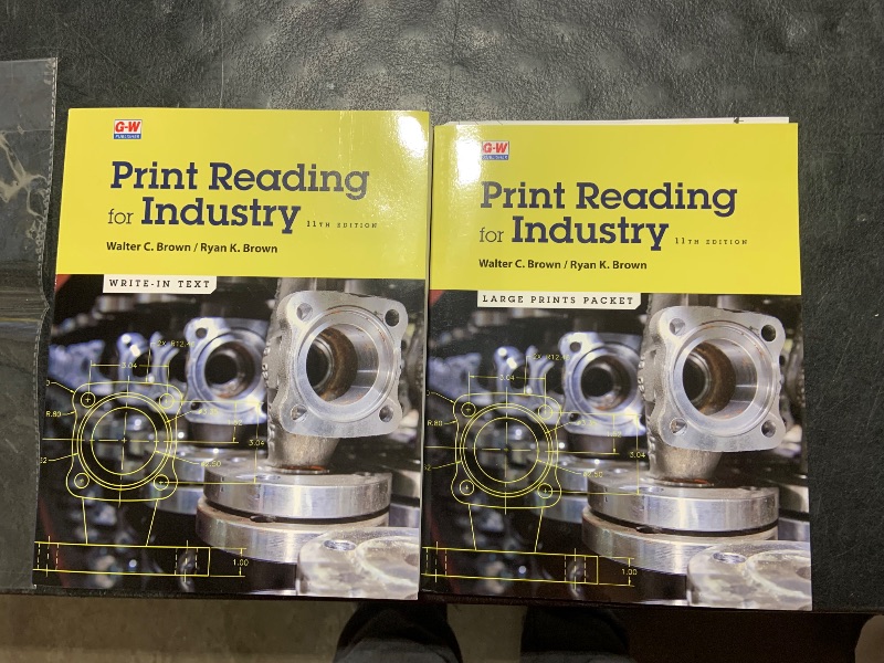 Photo 1 of Print Reading for Industry Eleventh Edition WRITE IN TEXT & LARGE PRINTS PACKET
