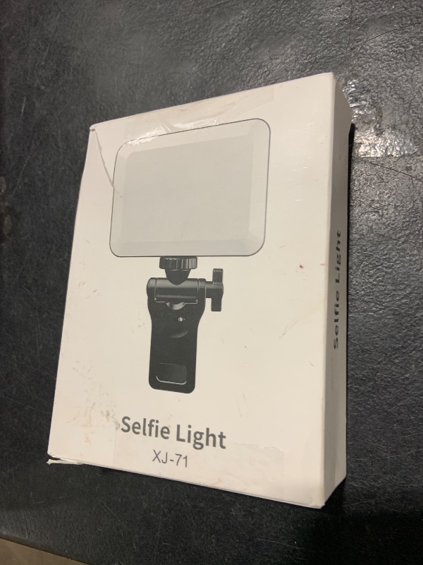 Photo 1 of Rechargeable Selfie Light & Phone Light Clip for iPhone - Phone LED Light with Adjustable Brightness, Perfect for Selfies, Makeup, TikTok, Live Streaming & Video Conferencing Black