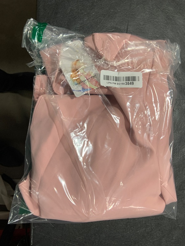 Photo 1 of PRETTYGARDEN Womens Casual Blazers Long Sleeve Lapel Open Front Work Blazer Jackets with Pockets (Pink,Large)