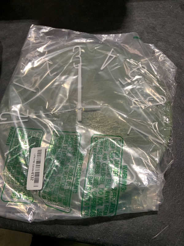 Photo 1 of fapugh 12 Inch Wall Clock Silent Non Ticking, Preciser Modern Style Decor Clock for Home, Office, School, Kitchen, Bedroom, Living Room (Green)