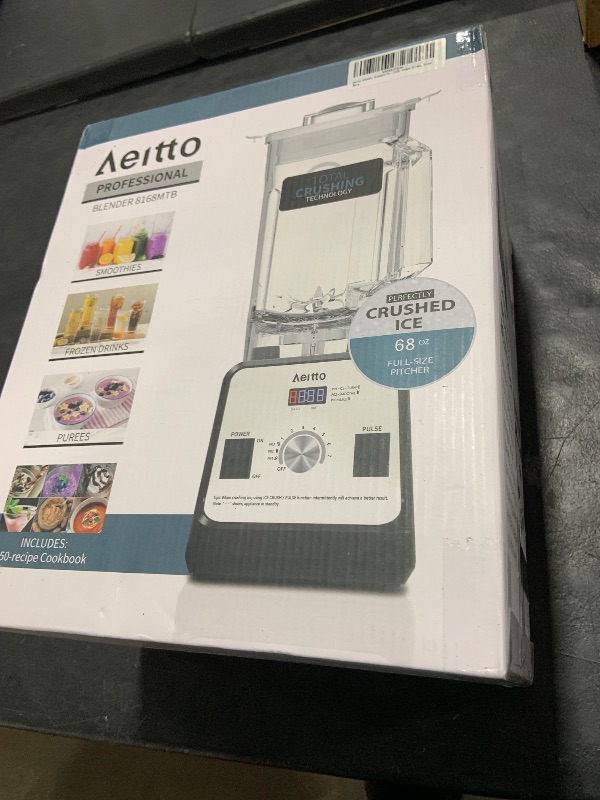 Photo 1 of Aeitto Blender, Blenders for Kitchen with 1500-Watt Motor, 68 Oz Large Capacity, Professional Countertop Blenders for Ice Crush, Frozen Drinks (Silver)