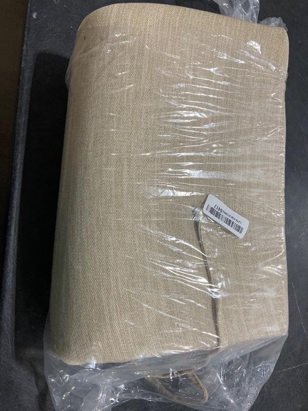 Photo 1 of downluxe Indoor Bench Cushion for Indoor Furniture, Non-Slip Tufted Overstuffed Textured Foam Bench Seat Cushion, 36" X 14" X 4", Beige, 1 Pack