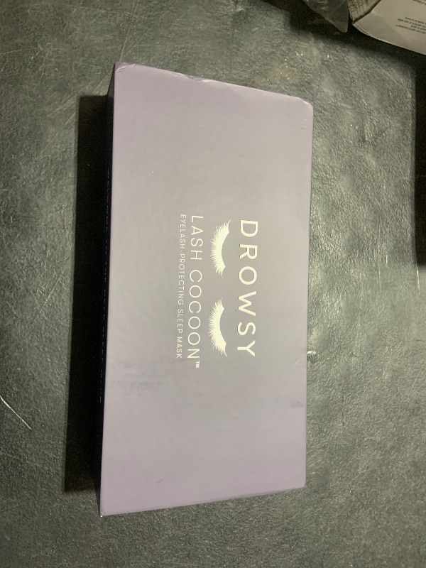 Photo 1 of DROWSY Eyelash Protecting Silk Sleep Mask for Natural Lashes & Extensions. Deep Eye Cups, Zero Pressure, Total Blackout, Full Wraparound (Moonlight Shadow)