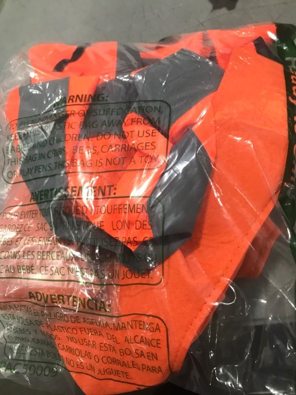 Photo 1 of 4Pcs Traffic Cone Costume Halloween Construction Orange Traffic Cone Hat Reflective Vest with Glove and Sock for Men Women Adult Party Costume