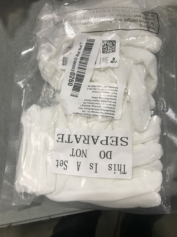 Photo 1 of SATINIOR 4 Pairs White Kids Gloves White Cotton Cosplay Costume Dress Wrist Formal Gloves for Party Girls Boys
