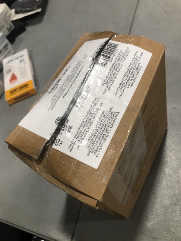 Photo 1 of Amazon Basics Ceramic Space Heater, Mini Heater for Office Desk, Portable Tent Heater for Camping (Indoor Use), 500 W, With Tip-Over Protection, Lightweight (1.4 LBS), Blue, 5.9 x 3.2 x 6 inches