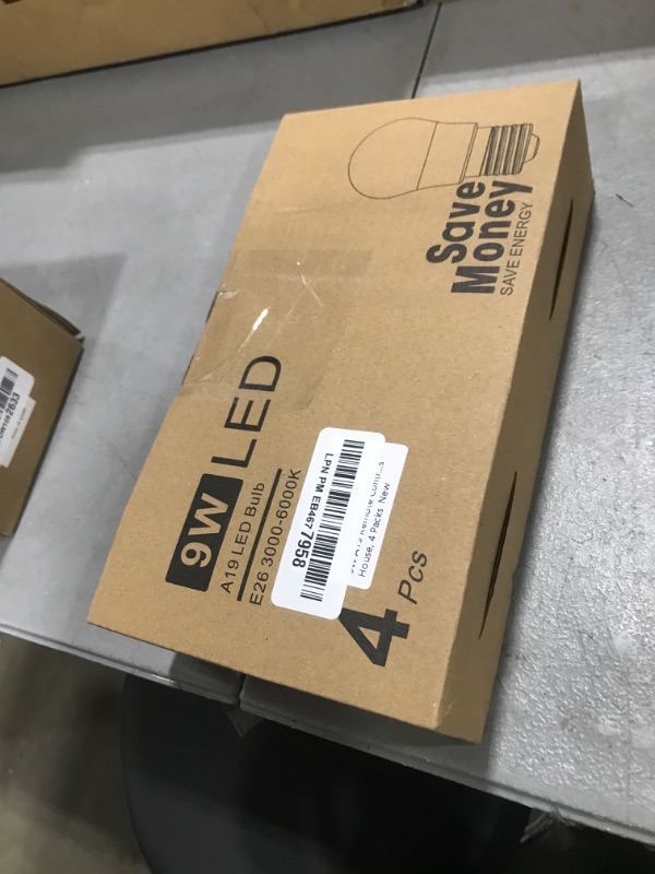 Photo 1 of 9W A19 Remote Controlled LED Light Bulbs, 3000K/4500K/6000K Dimmable LED Bulbs, 60W Equivalent Light Bulbs, 1H Timer, Memory Function, E26 Base, 25000hrs, 900LM Brightest Bulbs for House, 4 Packs