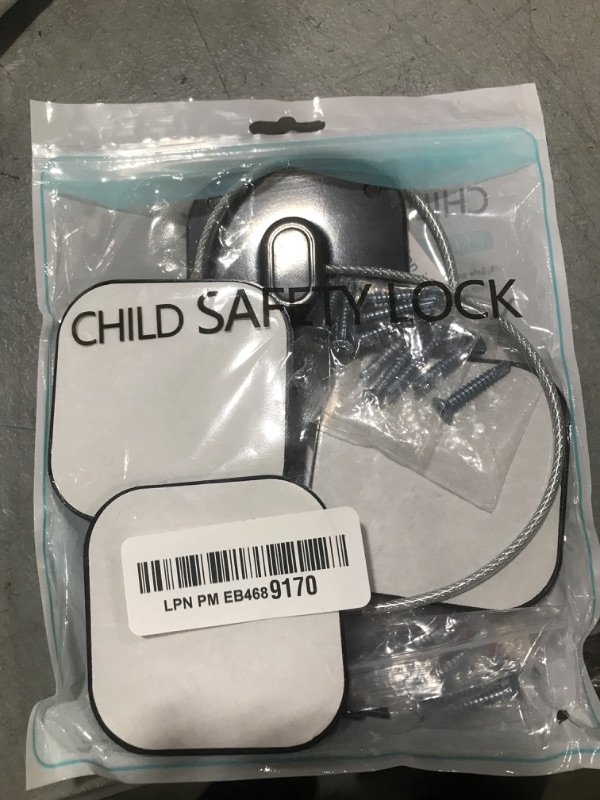 Photo 1 of Refrigerator Lock, Heavy Duty Fridge Lock, Combination Lock for Refrigerator Cabinets, Drawers, Safety, Easy Install No Keys Needed (Black-2Pack)