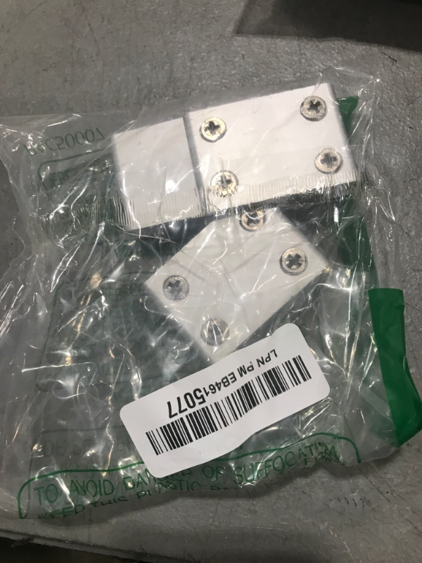 Photo 1 of Aerometal Glass Clamp, Glass to Glass Connector, Suitable for 6-8mm Boards, 2 Way, 180 Degree, 4 Pack