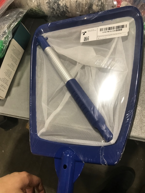 Photo 1 of POOLAZA Hot Tub Skimmer Net Handheld, Professional Pool, Spa, Pound Skimmer Net with Aluminum Pole Handle, Deep Ultra Fine Mesh Netting Small Pool Skimmer Net, Upgrade Durable Hot Tub Net Hand Skimmer