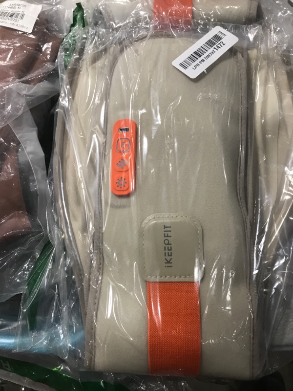 Photo 1 of Cordless Heating Pad for Back Pain Relief: MAXwarm 3.0[2025 Upgraded], IKEEPFIT Electric Heat Pad with Massager for Period Cramps, Extra Large 65", 8000mAh Battery, Gift for Women Men (Beige)