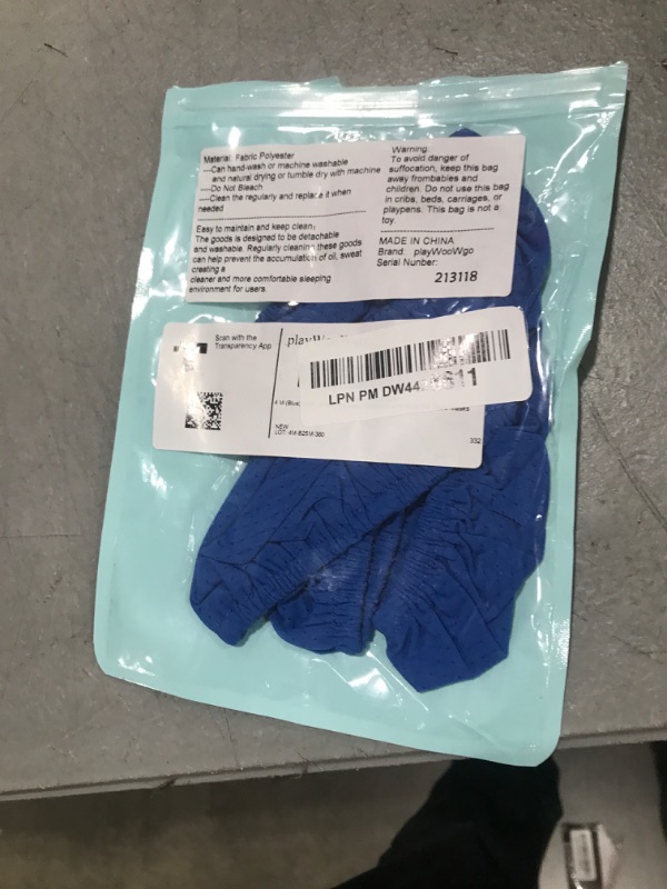 Photo 1 of 4 Pack CPAP' Mask Liners, Covers for Seal Mask Cushion Comfort Silky CPAP' Mask Covers One Size Fit All Full Face Masks,Improve The Comfort of Wearing The Mask (Blue)