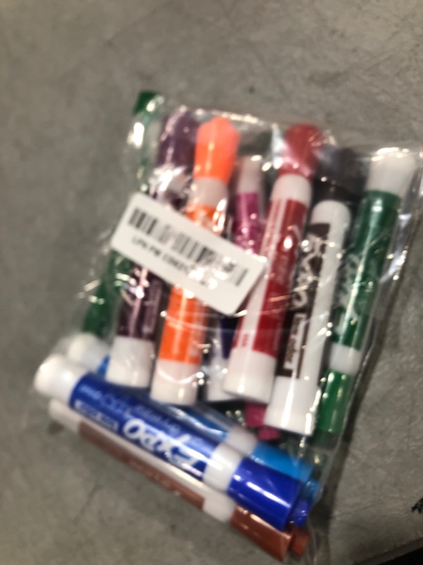 Photo 1 of EXPO Low Odor Dry Erase Markers, Chisel Tip, Assorted Colors, 12 Count