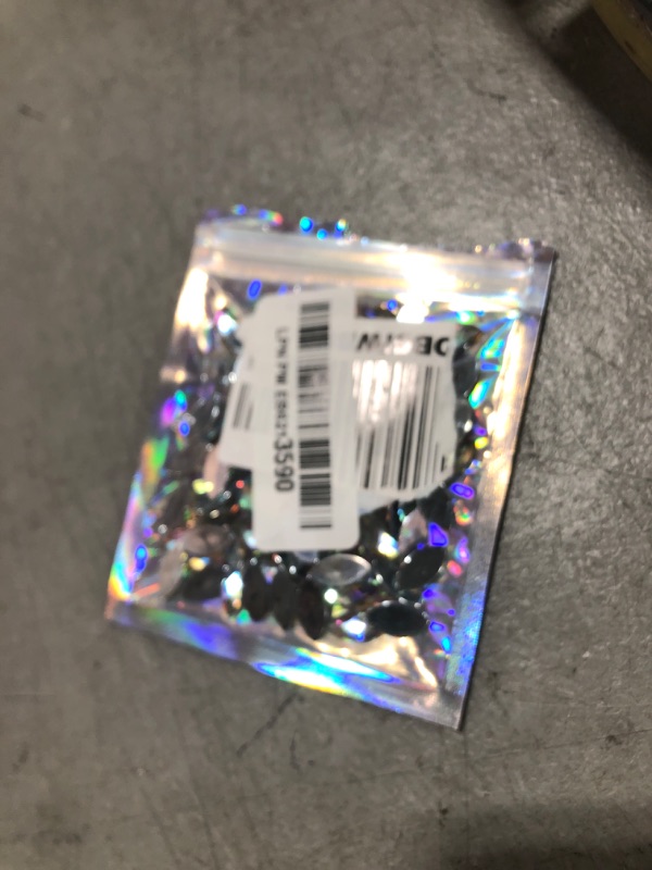 Photo 1 of 100 Pcs 15x7mm AB Colorful Jewels Gems Rhinestones for Crafts, Horse Eye Flatback Acrylic Gemstone for Halloween Party Decorations Clothing Wedding Dress DIY Crafting Accessories(01 Clear AB)
