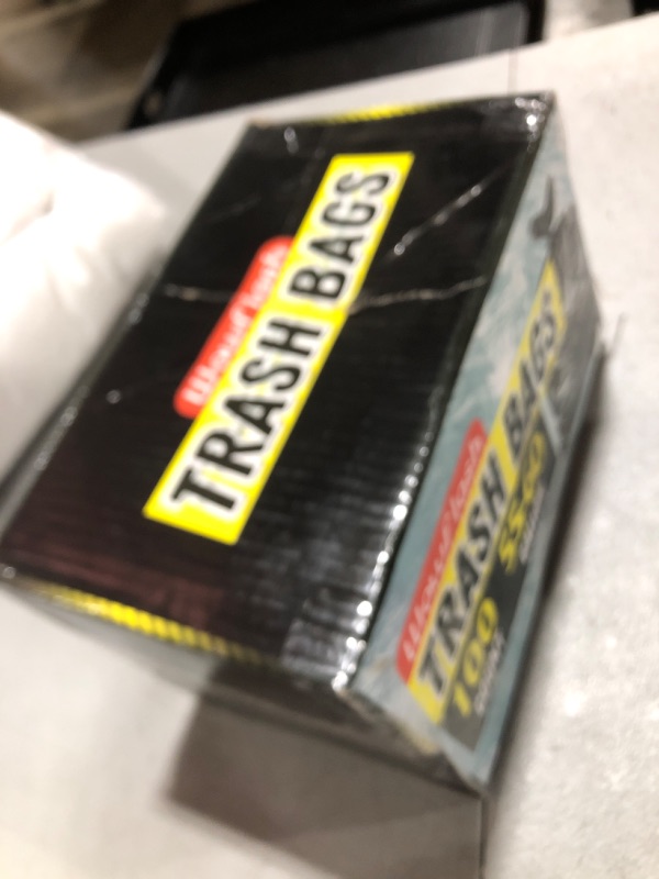 Photo 1 of 100 Count 55-60 Gallon Trash Bags, Sturdy & Tear-Resistant Commercial Can Liners 55 Gallon, Large Garbage Bags, Large Black Trash Bags for Commercial, Lawn and Leaf Bags
