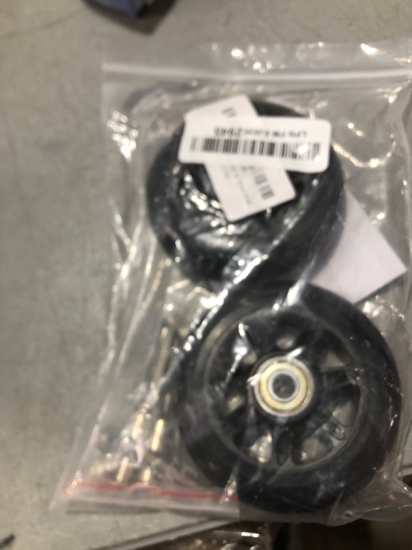 Photo 1 of ORO 1 Pair Luggage Wheels Replacement 90mm Case Wheels with 8mm Bearings for Suitcase, Inline Skate and Caster Board
