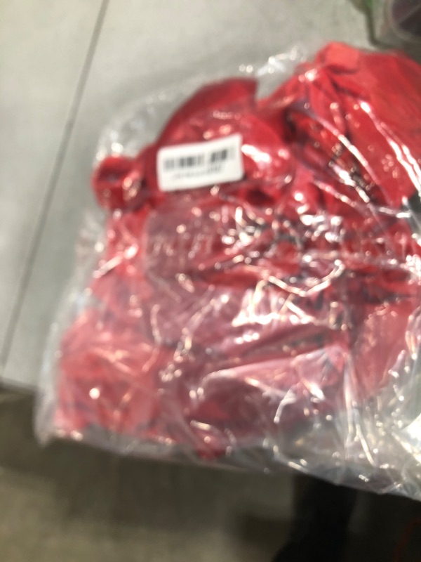 Photo 1 of RARITYUS Women’s Elegant Satin Bow Maxi Dress Sexy Cowl Neck Backless Wedding Guest Dress Cocktail Party Evening Gown Red