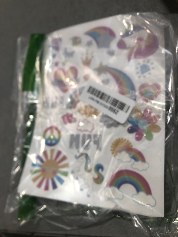 Photo 1 of Unicorn Birthday Decorations Party Favors Temporary Tattoos Gifts for Kids- 120+Pcs/4 Sheets Unicorn Rainbow Party Favors Temporary Tattoos Decorations Gifts for Kids Birthday Party Favors Decorations