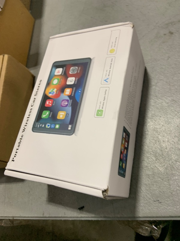 Photo 1 of Portable Wireless Carplay Car Stereo, 7" HD Touchscreen for Car with Apple CarPlay & Android Auto with Backup Camera/Mirror Link/Voice Control/Bluetooth/GPS/AUX/FM Satellite Radio for All Vehicles