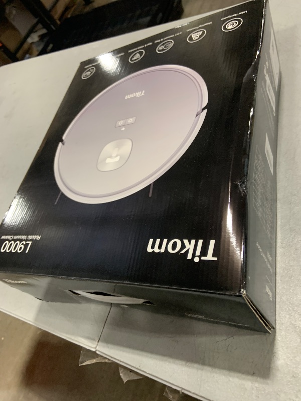 Photo 1 of Tikom Robot Vacuum and Mop with LiDAR Navigation L9000, 4000Pa Robotic Vacuum Cleaner, 150Min Max, Smart Mapping, Good for Pet Hair, Carpet, Hard Floor