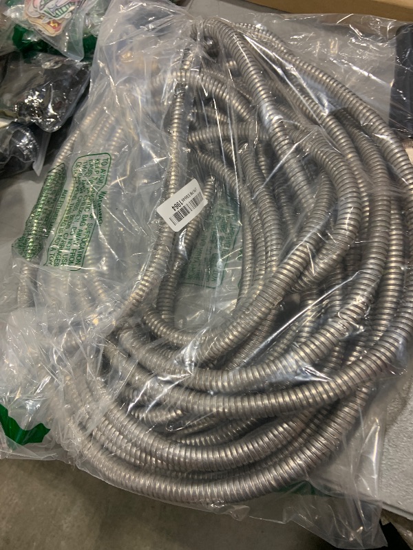 Photo 1 of Tardigrade Metal Garden Hose 50 FT, Heavy Duty 304 Stainless Steel Water Hoses, Unmatched Durability, Flexible, No Kink & Tangle, Lightweight, Pet & Rust Proof for Outdoor Lawn Yard