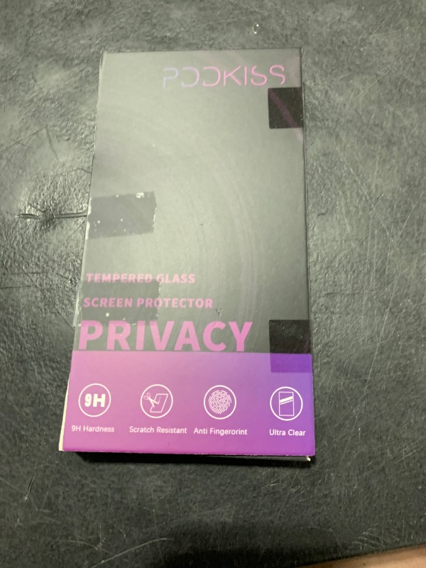 Photo 1 of PDDKISS Compatible for iPhone 13 Pro Max Privacy Screen Protector/iPhone 14 Plus Screen Protector Tempered Glass 6.7 Inch, Pink Gradient Anti Spy Anti Blue Light HD Easy Installation