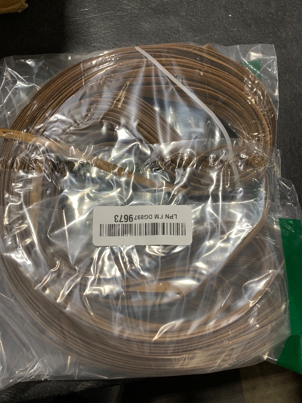 Photo 1 of Feyart 40m/131ft 7mm Light Wood Wicker Repair Kit, PE Rattan Repair Kit for Wicker Chair Fixing, Patio Furniture Repair