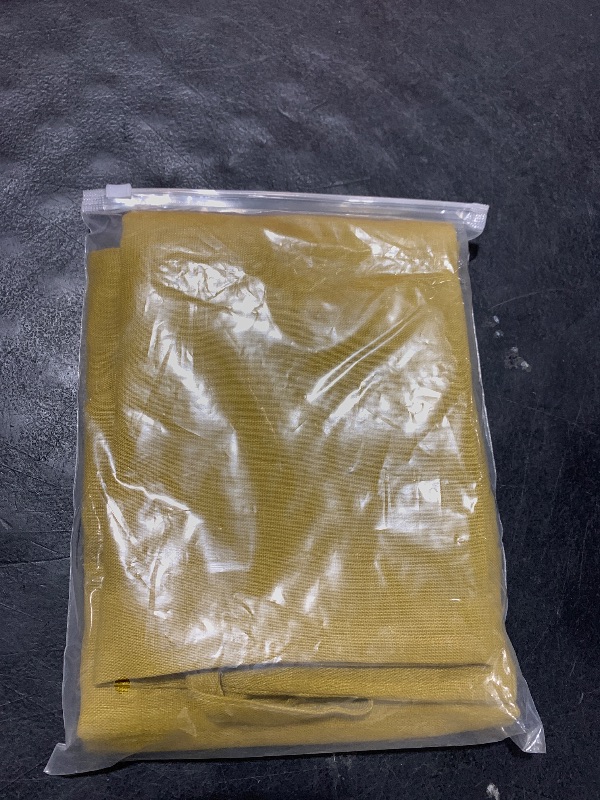Photo 1 of HSOFTIFY Linen Hanging Laundry Bag, Over The Door Laundry Hamper for Dirty Clothes, Drawstring Closure with Bottom Zipper, Turmeric