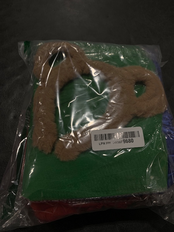 Photo 1 of Yolyoo 10 Pieces Chipmunks Costumes Set Include Chipmunk Ears Headband Tutu Dress Black Round Frame Glasses and Knee-High Socks for Teens Adults Halloween Party Animal Costume Accessories
