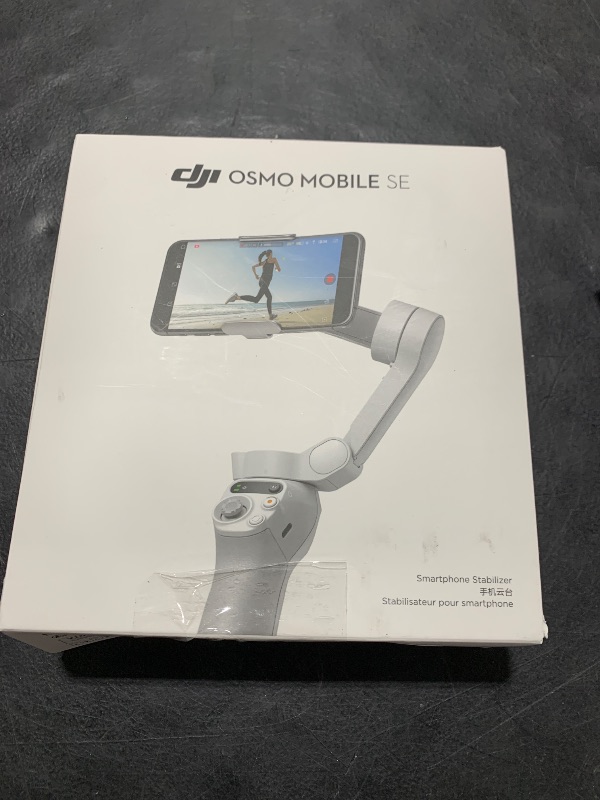 Photo 1 of DJI Osmo Mobile SE, 3-Axis Phone Gimbal, Portable and Foldable, Gimbal Stabilizer for iphone, Andriod, ShotGuides, ActiveTrack 6.0, Vlogging Stabilizer for Youtube, TikTok, Travel