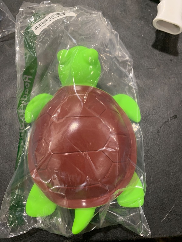Photo 1 of Pool Chlorine Floater, Large Capacity Floating Chlorine Dispenser Fits 3 Inch Tablets for Large and Small Pools,Adjustable Flow, Heavy-Duty Plastic(Turtle)