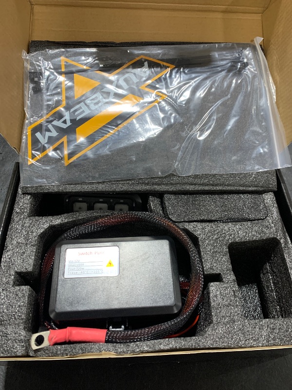 Photo 1 of Auxbeam 8 Gang Switch Panel BA80, Universal Circuit Control Relay System Box with Automatic Dimmable On-Off LED Switch Pod Touch Switch Box for Car Pickup Truck Boat UTV ATV, Blue 2 Years Warranty