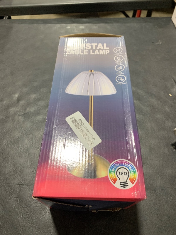 Photo 1 of HULKNPE Cordless Table Lamps for Bedroom,Gold Cordless Battery Operated Table Lamp Rechargeable Decorative Bedside Lamps Dimmable Nightstand Lamp Small USB Touch Crystal Table Lamp,3 Color LED Lamp